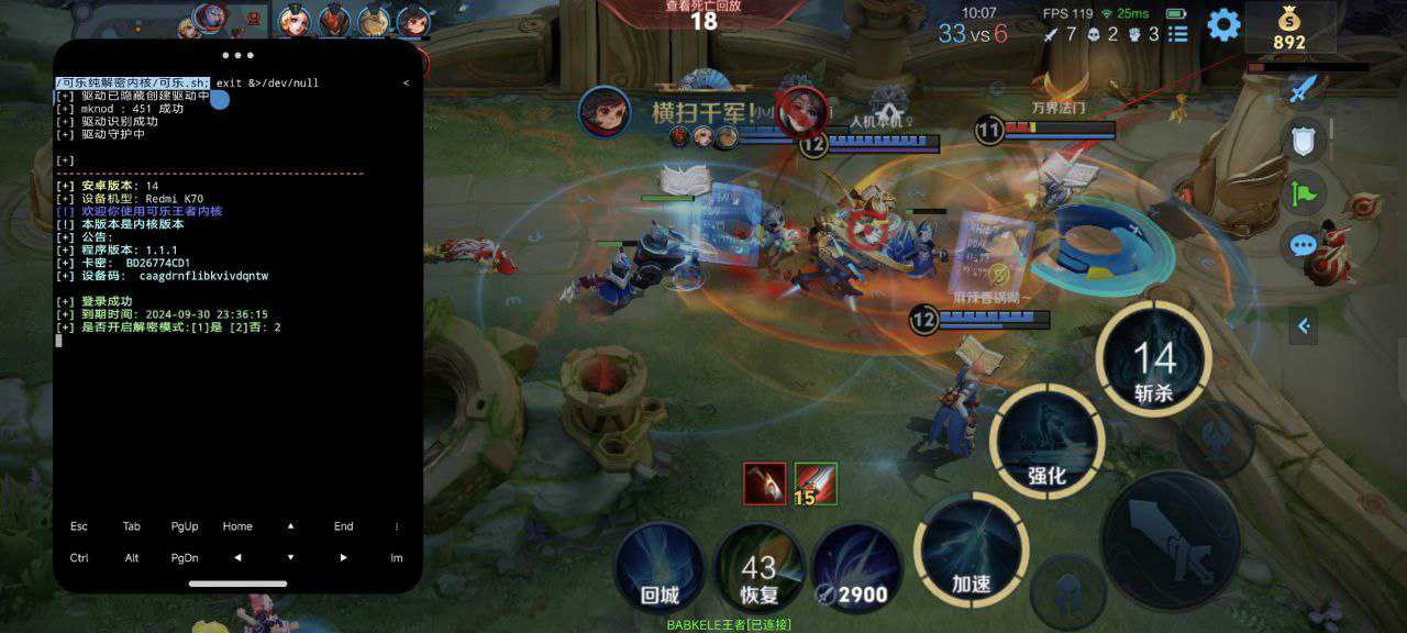 王者荣耀【KKB云端内核】定制辅助，过检稳定，支持全新赛季！